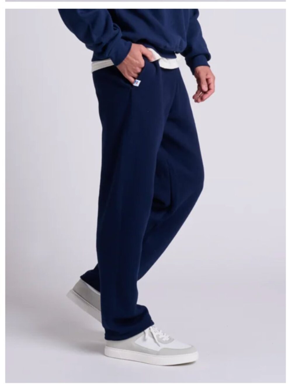 Men's Dri-Power® Open Bottom Fleece Sweatpants Navy - M